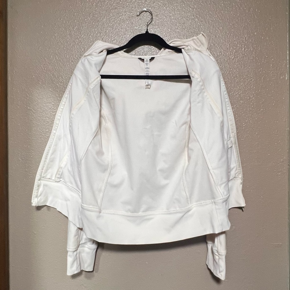 Lululemon Athletica Cream Softshell Limited Edition Uba Jacket Activewear Coat - Picture 13 of 15